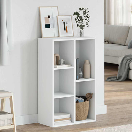 bogreol/skænk 50x25x80 cm konstrueret træ hvid