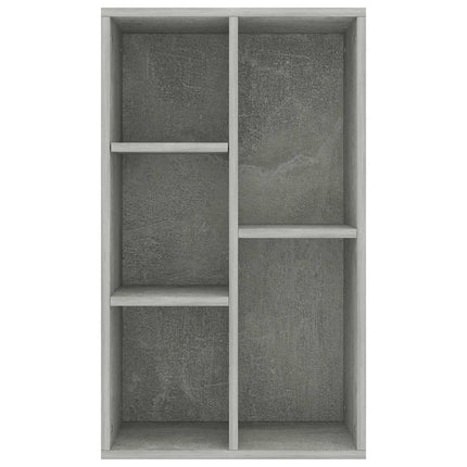 bogreol/skænk 50x25x80 cm konstrueret træ Betongrå