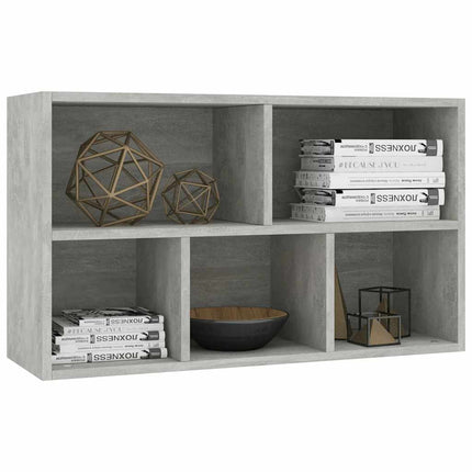 bogreol/skænk 50x25x80 cm konstrueret træ Betongrå