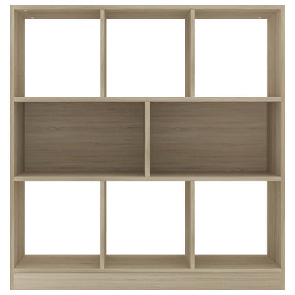 bogreol 97,5x29,5x100 cm konstrueret træ sonoma-eg