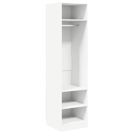 klædeskab 50x50x200 cm konstrueret træ hvid