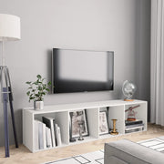 bogskab/tv-skab hvid 143x30x36 cm