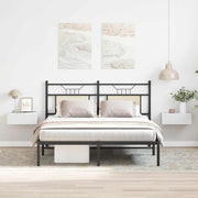 svævende natborde 2 stk. 40 x 30 x 15 cm konstrueret træ hvid