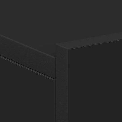 svævende natborde 2 stk. 40 x 30 x 15 cm konstrueret træ sort