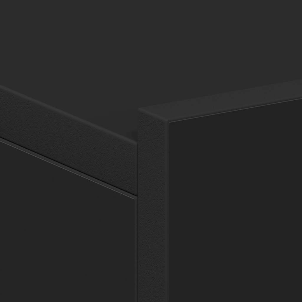 svævende natborde 2 stk. 40 x 30 x 15 cm konstrueret træ sort