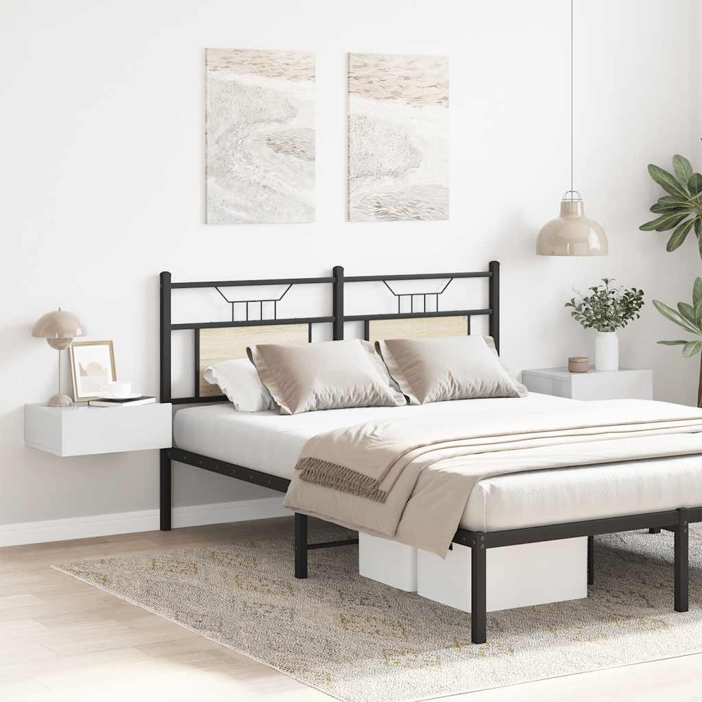 svævende natborde 2 stk. 40 x 30 x 15 cm konstrueret træ hvid