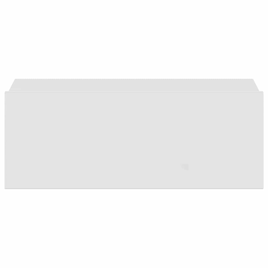 svævende natborde 2 stk. 40 x 30 x 15 cm konstrueret træ hvid