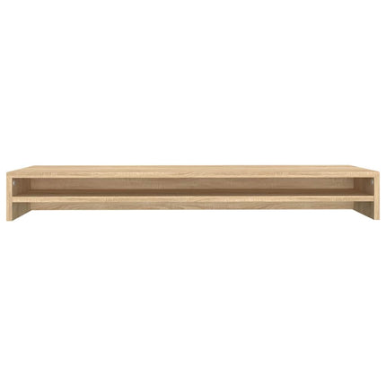 skærmstander 100x24x13 cm konstrueret træ sonoma-eg
