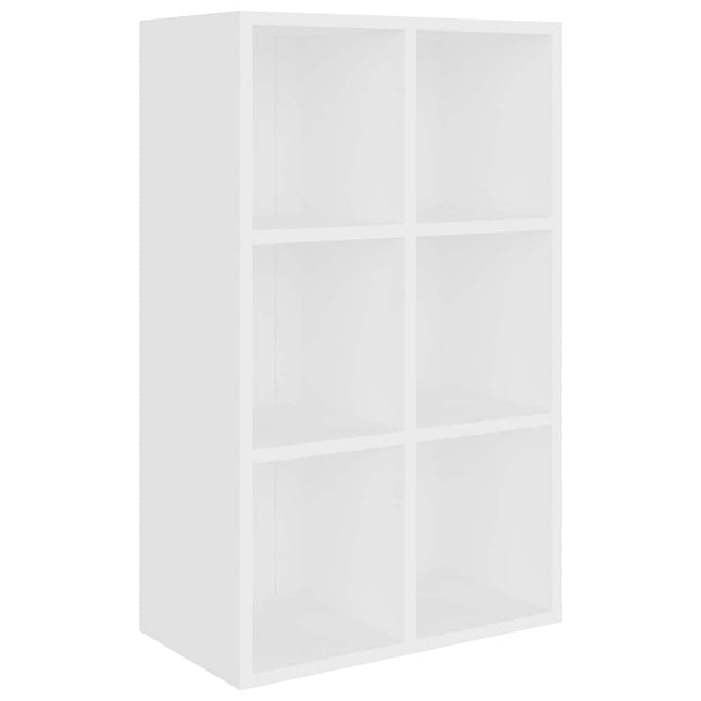bogreol/skænk 66x30x98 cm konstrueret træ hvid