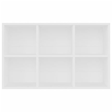 bogreol/skænk 66x30x98 cm konstrueret træ hvid