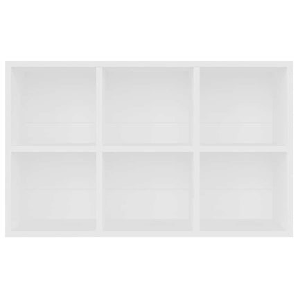 bogreol/skænk 66x30x98 cm konstrueret træ hvid