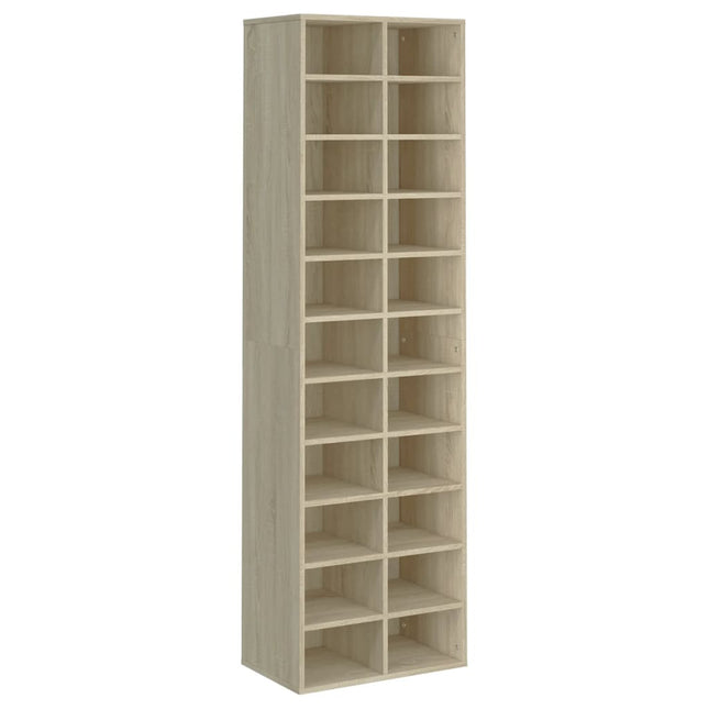 skoskab 54x34x183 cm konstrueret træ sonoma-eg