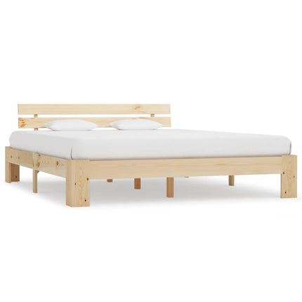 sengeramme uden madras 160x200 cm massivt fyrretræ