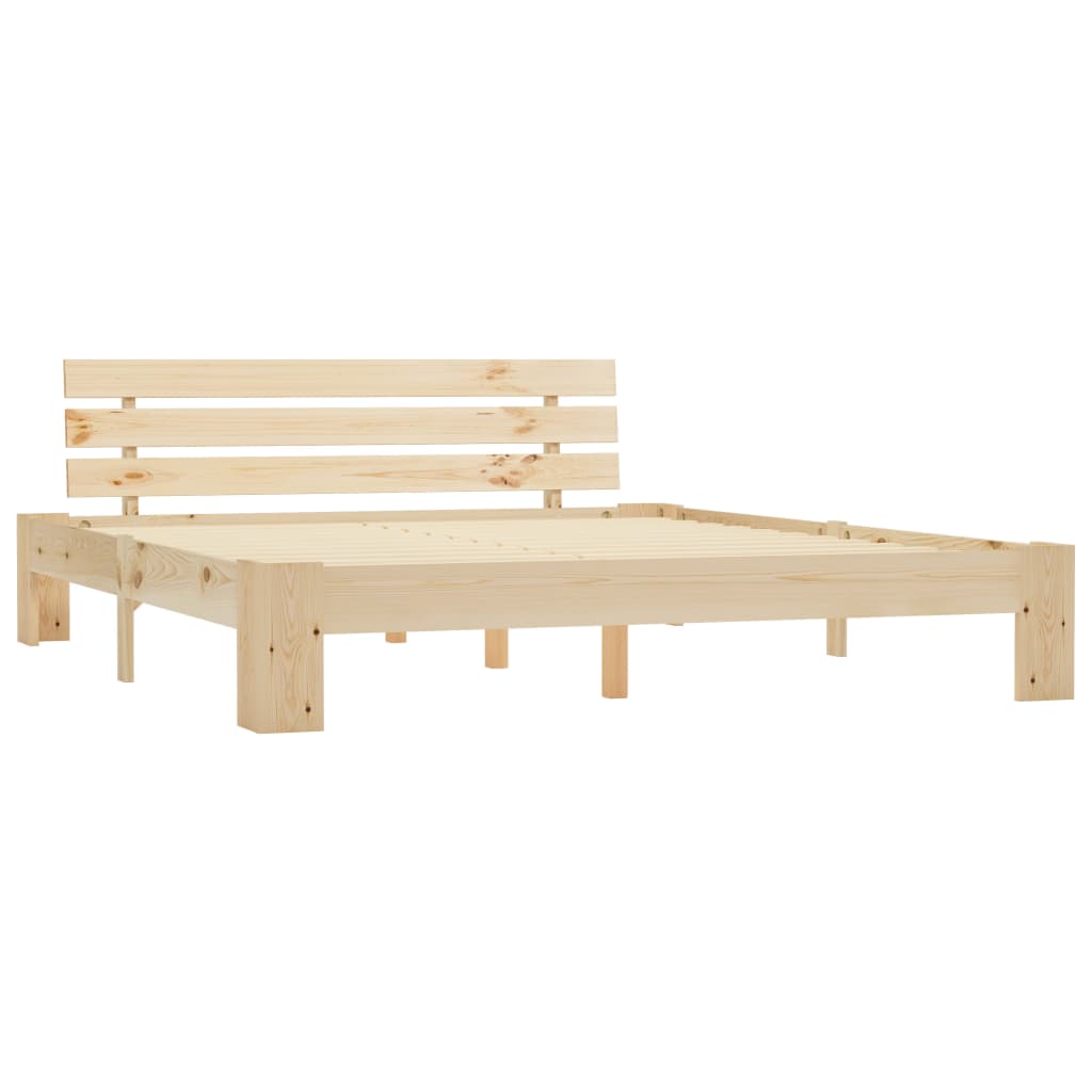 sengeramme uden madras 160x200 cm massivt fyrretræ