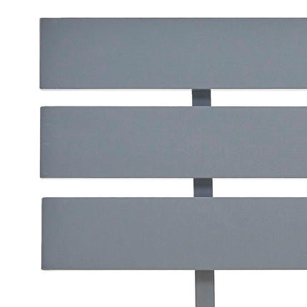 sengestel massivt fyrretræ 90 x 200 cm grå