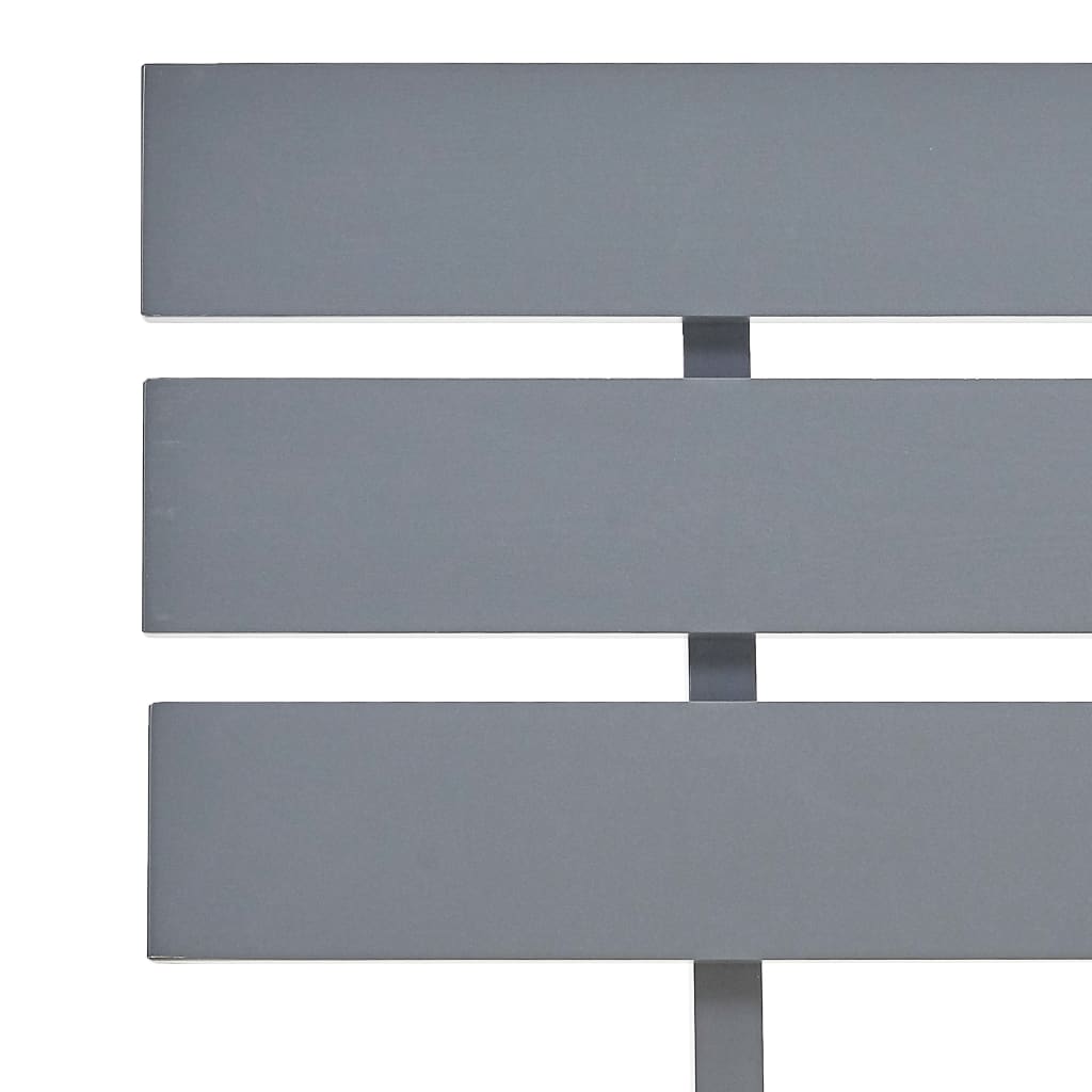 sengestel massivt fyrretræ 90 x 200 cm grå