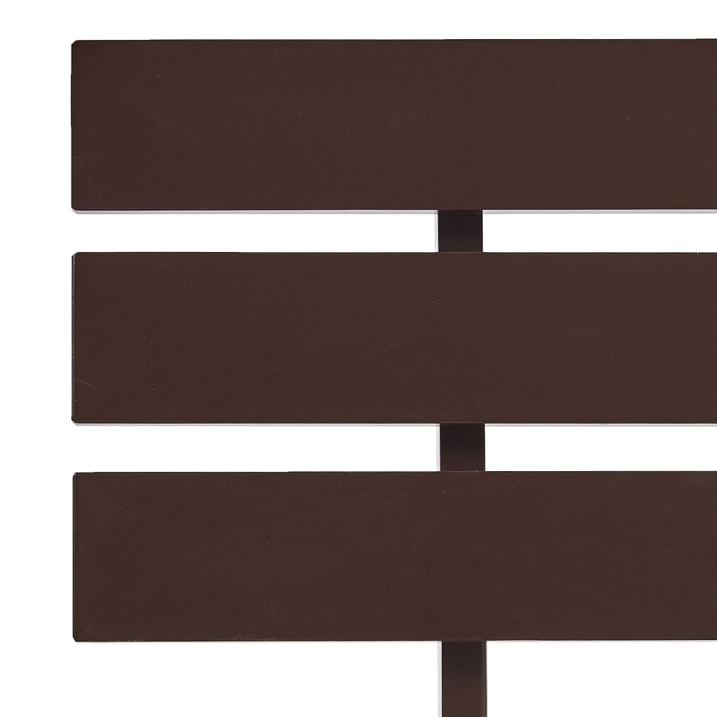 sengestel 160x200 cm massivt fyrretræ mørkebrun