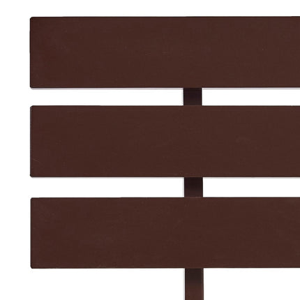 sengeramme med sengegavl 180x200 cm massivt fyrretræ mørkebrun
