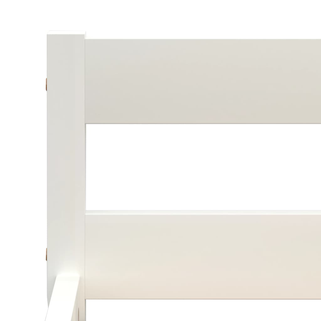 sengeramme uden madras massivt fyrretræ 90x200 cm hvid
