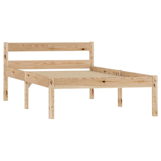 sengestel massivt fyrretræ 100 x 200 cm