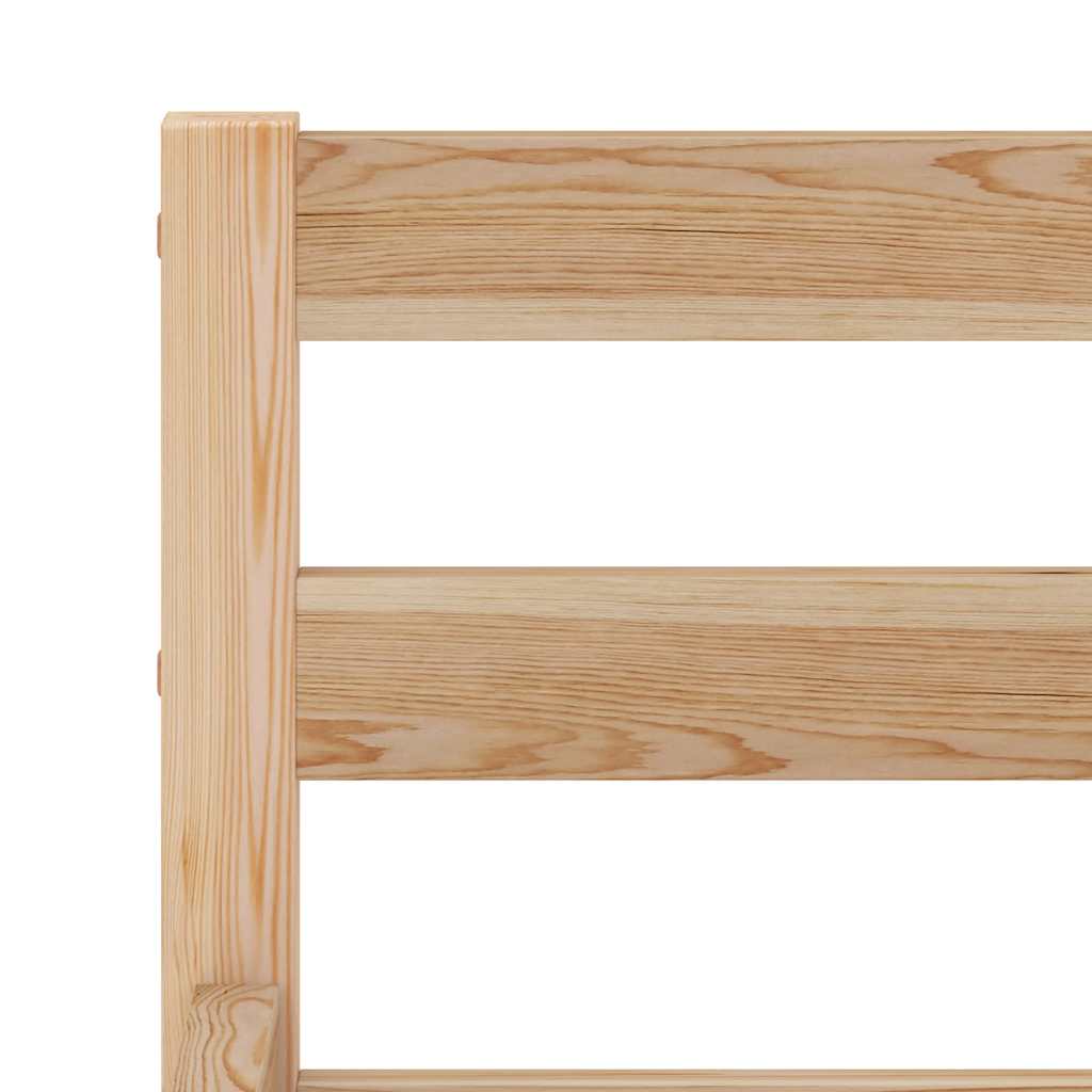 sengestel massivt fyrretræ 100 x 200 cm