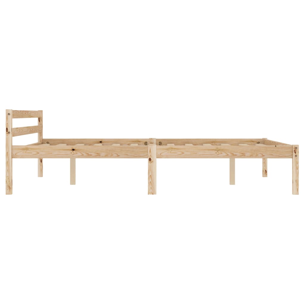 sengestel massivt fyrretræ 120 x 200 cm