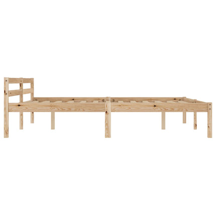 sengestel massivt fyrretræ 180 x 200 cm