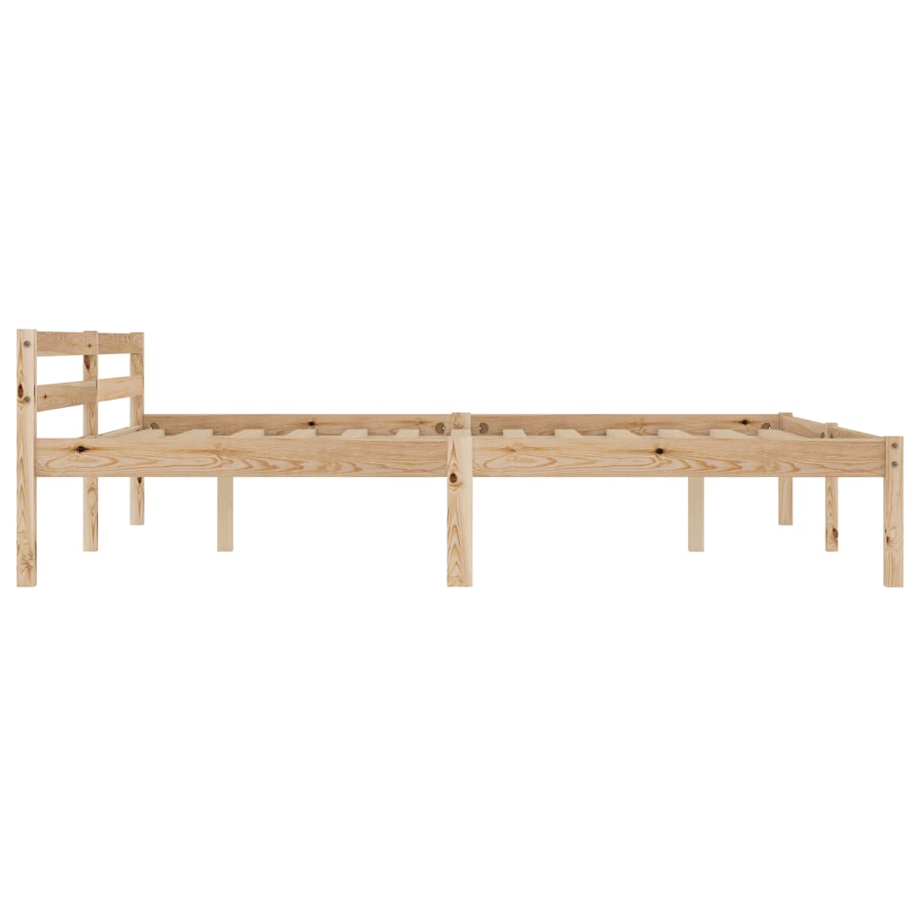sengestel massivt fyrretræ 180 x 200 cm