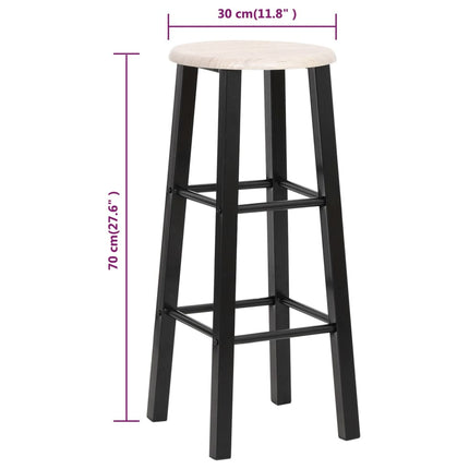 barstole 2 stk. MDF sort