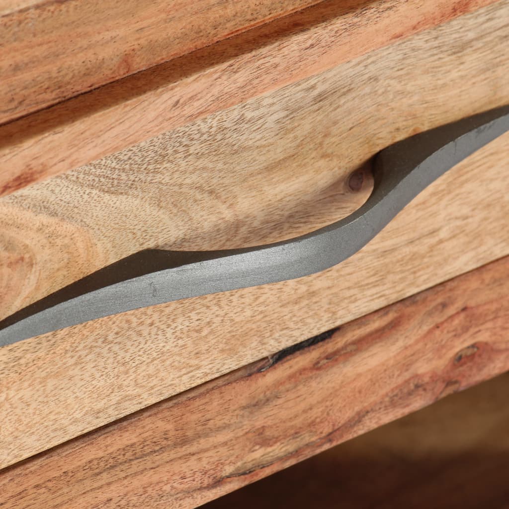 sofabord 110 x 52 x 45 cm massivt akacietræ