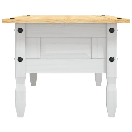 sofabord 100 x 55 x 44 cm fyrretræ Corona-serien hvid