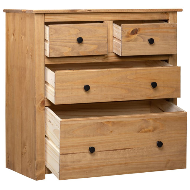 skænk Panama-serien 80x40x83 cm massivt fyrretræ