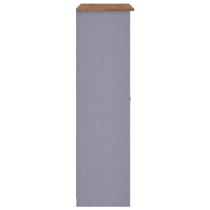 klædeskab med 3 låger 118 x 50 x 171,5 cm fyrretræ grå Panama
