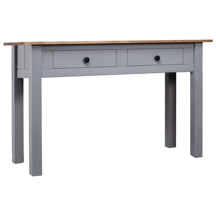 konsolbord Panama-serien 110x40x72 cm massivt fyrretræ grå