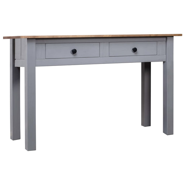 konsolbord Panama-serien 110x40x72 cm massivt fyrretræ grå