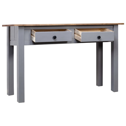 konsolbord Panama-serien 110x40x72 cm massivt fyrretræ grå