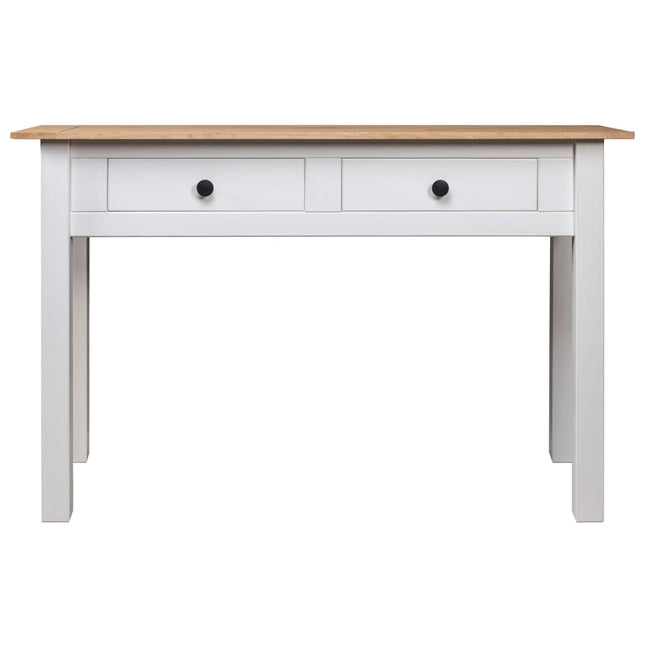 konsolbord Panama-serien 110x40x72 cm massivt fyrretræ hvid
