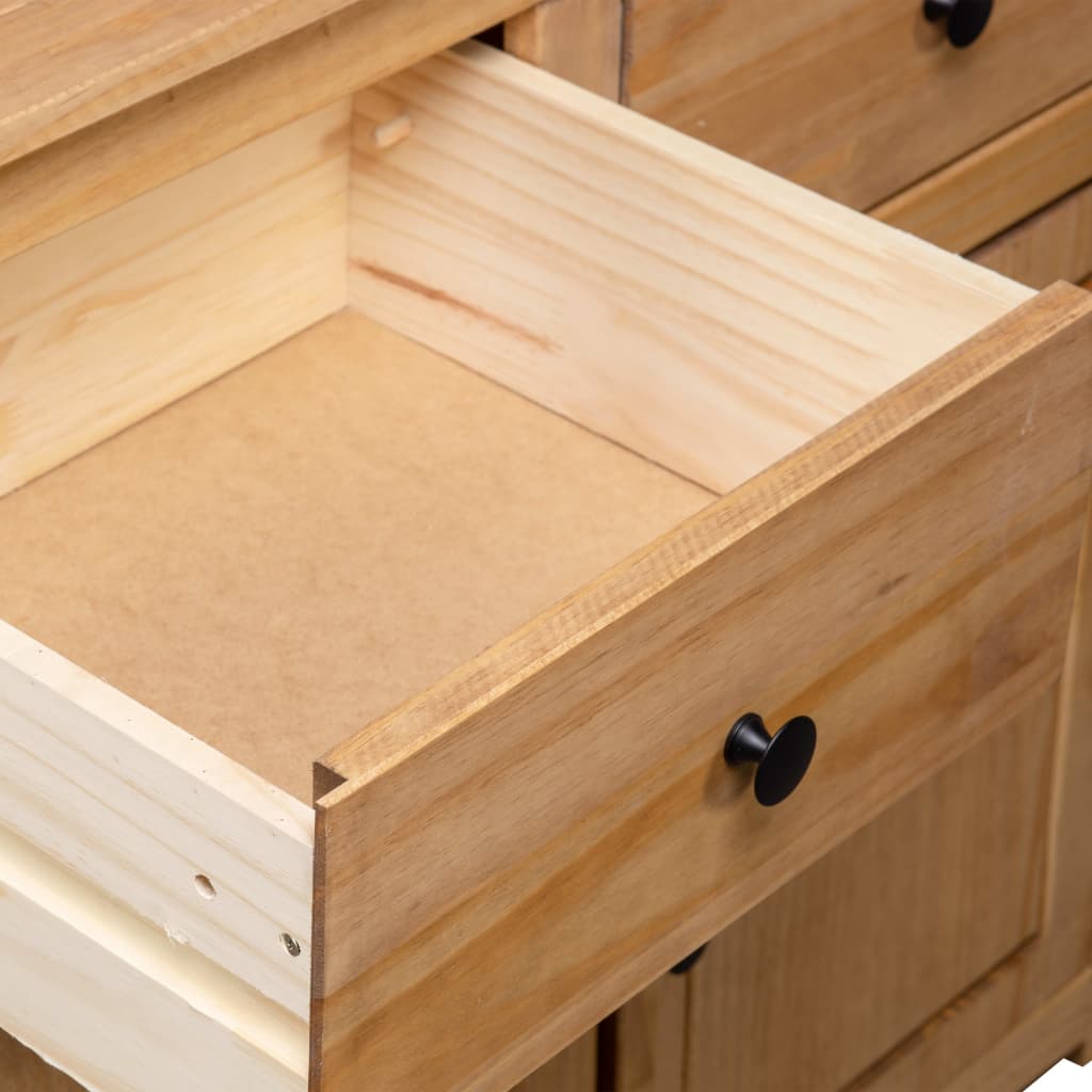 skænk Panama-serien 93x40x80 cm massivt fyrretræ