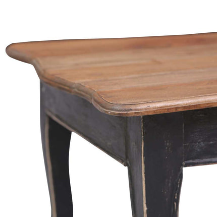 sofabord 120 x 60 x 45 cm massivt mahognitræ sort