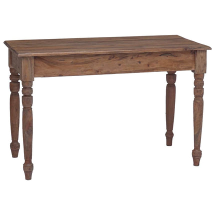 skrivebord med skuffer 117x57x75 cm massivt mahognitræ