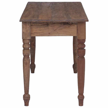skrivebord med skuffer 117x57x75 cm massivt mahognitræ