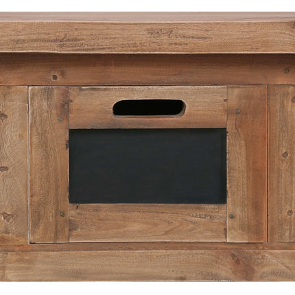 tv-skab med 3 skuffer 120 x 30 x 40 cm massivt mahognitræ