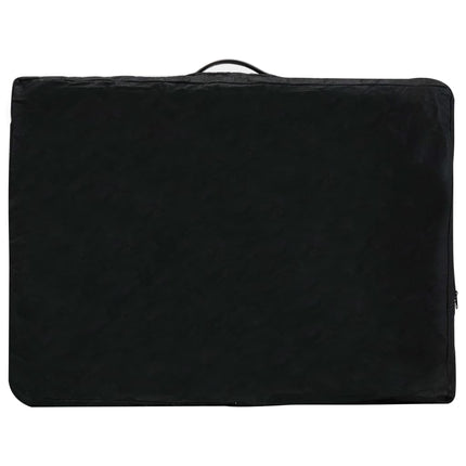 massagebord med 3 zoner aluminiumsstel 186 x 68 cm antracitgrå
