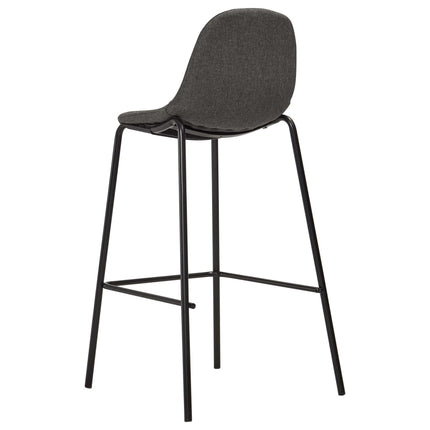 barstole 2 stk. stof mørkegrå