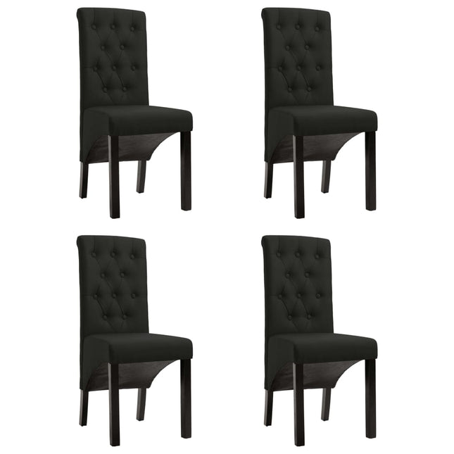 spisebordsstole 4 stk. stof sort