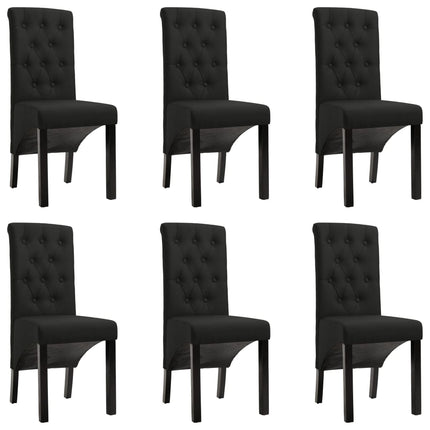 spisebordsstole 6 stk. stof sort