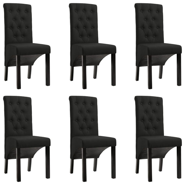 spisebordsstole 6 stk. stof sort