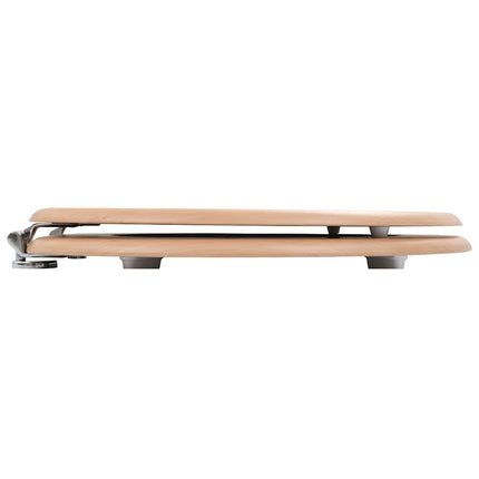 toiletsæder 2 stk. med låg MDF bambusdesign