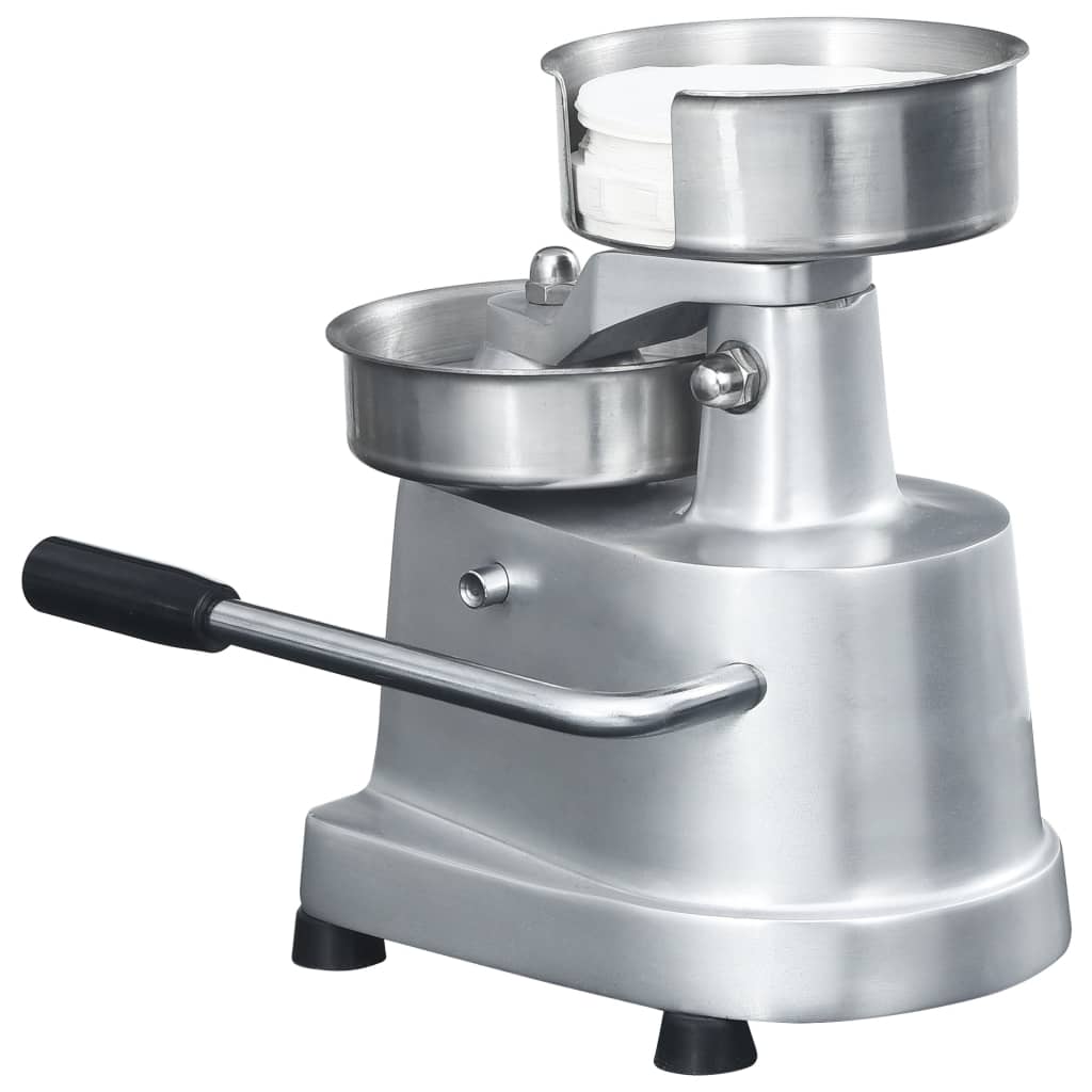 hamburgerpresser med 500 mellemlægningspapirer 13 cm aluminium