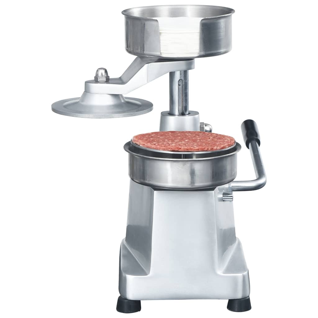 hamburgerpresser med 500 mellemlægningspapirer 13 cm aluminium
